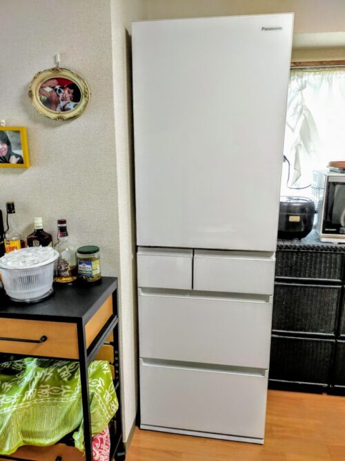 500円貯金で購入した冷蔵庫の写真
